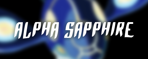 Alpha Sapphire Font