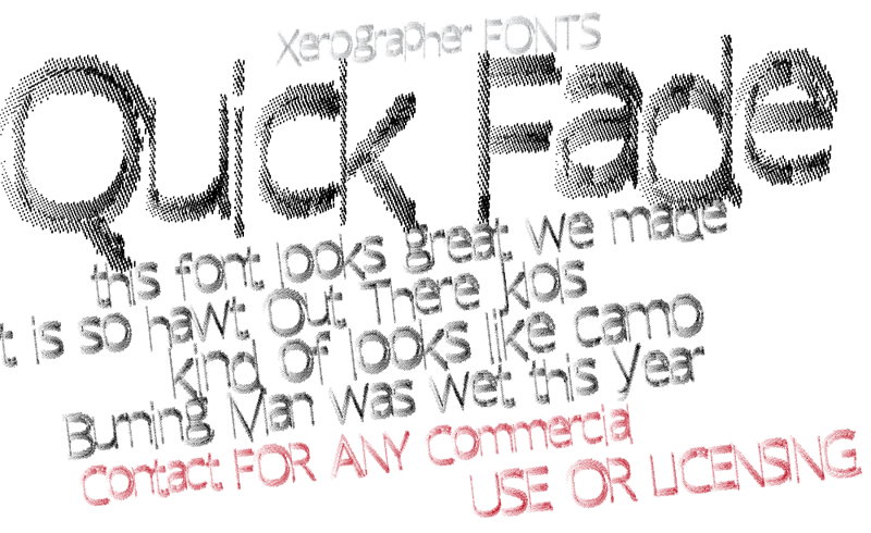 Quick Fade Font