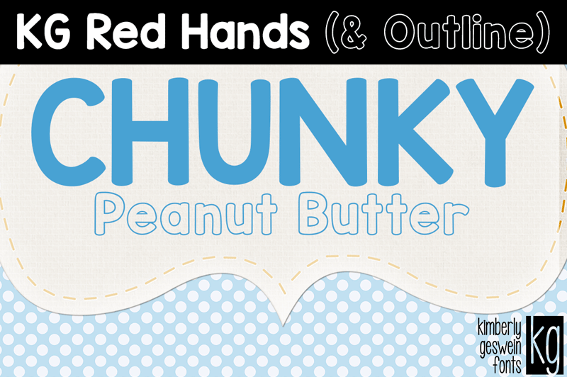 KG Red Hands Font