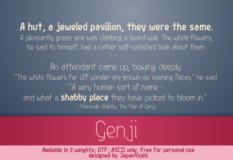 Genji Font