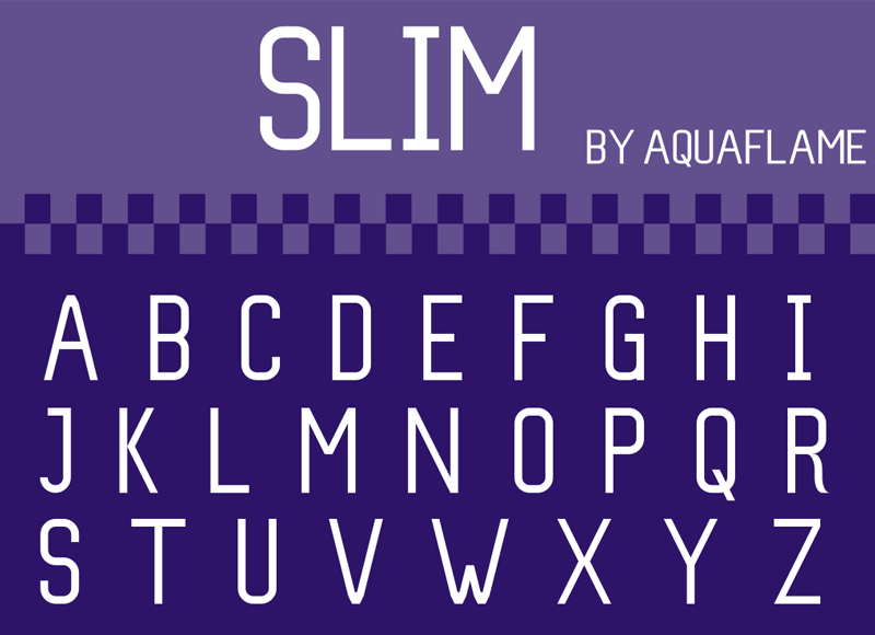 Slim Font