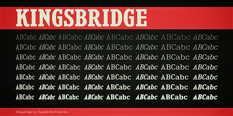 Kingsbridge Font