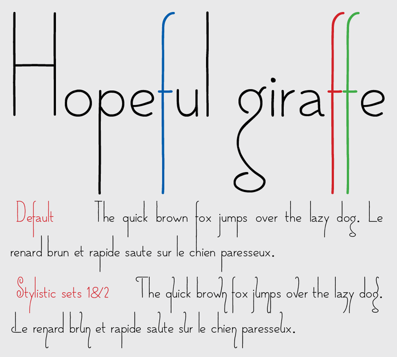 Hopeful Giraffe Font