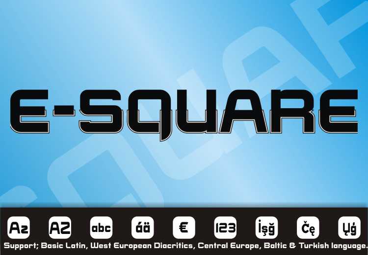 E-Square Font