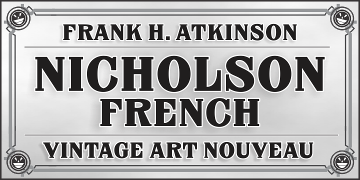 FHA Nicholson French NCV Font