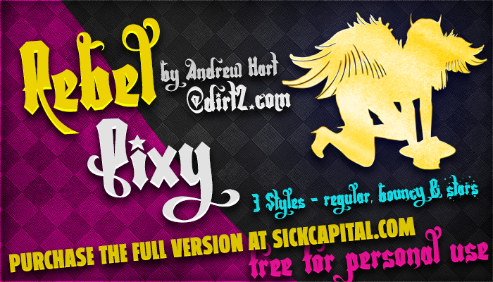 Rebel Pixy Font
