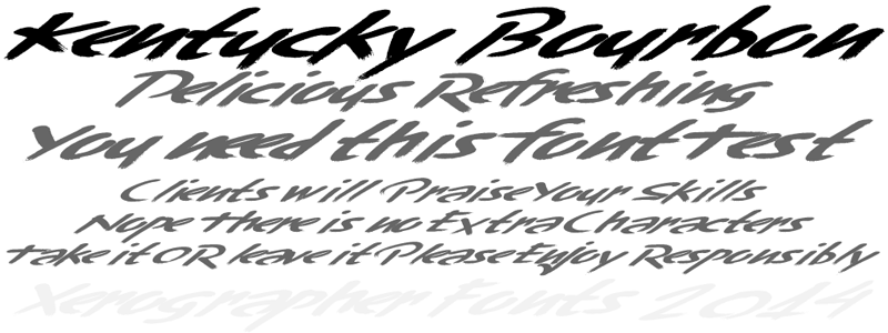 Kentucky Bourbon Font