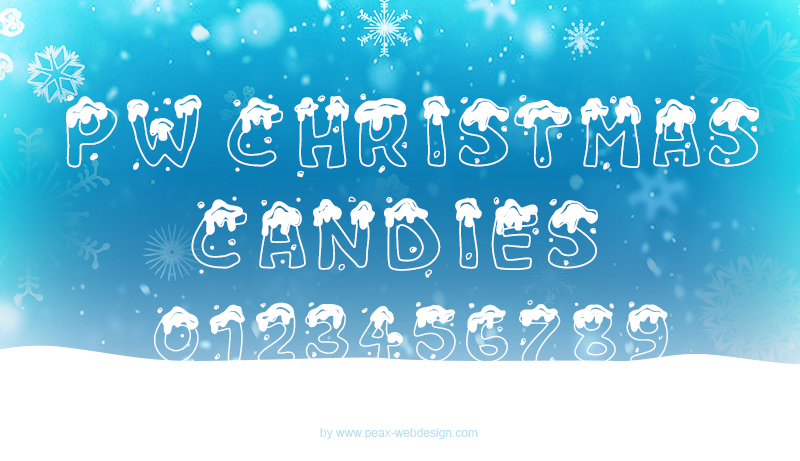 PW Christmas Candies Font