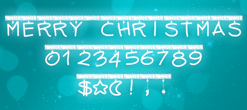 PW Tinsel Letters Font