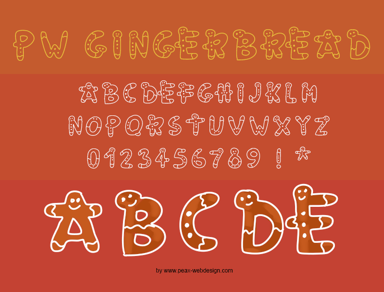 PW Gingerbread Font