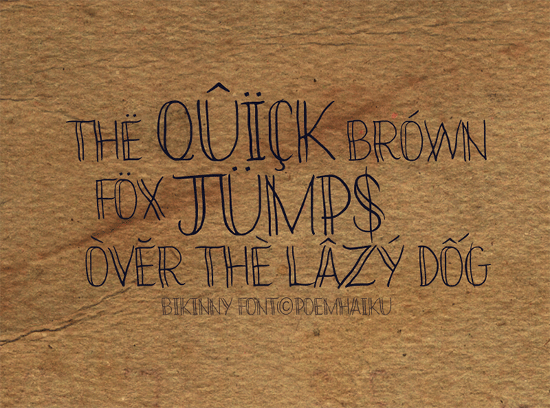 Bikinny Font