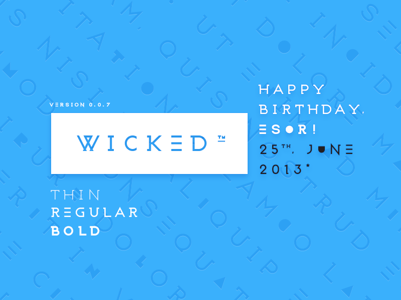 Wicked Font