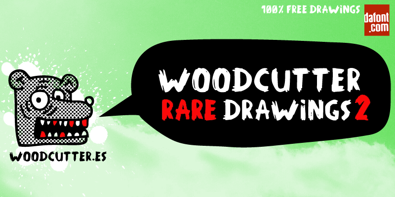 Woodcutter Rare Drawings 2 Font