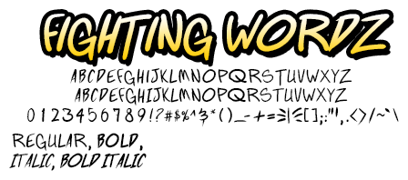 Fighting Wordz Font
