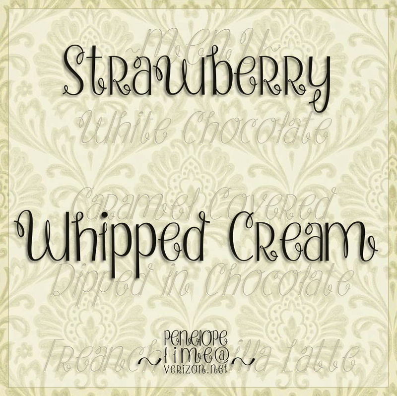 Strawberry Whipped Cream Font