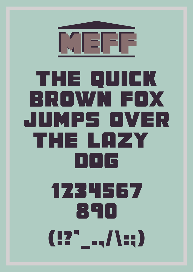 MEF Display Font