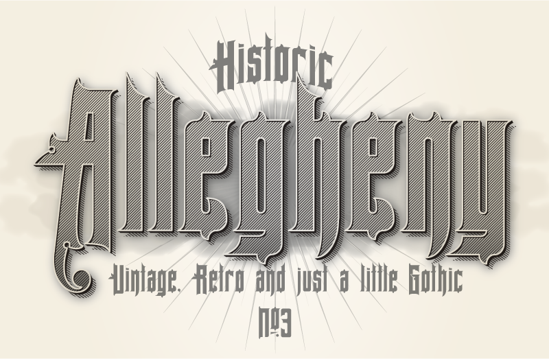 Allegheny PA Font