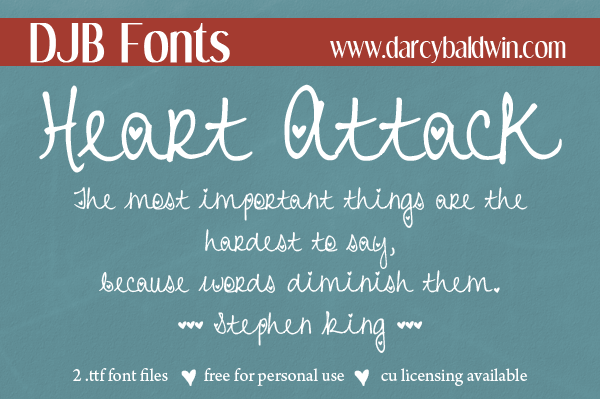 DJB Heart Attack Font