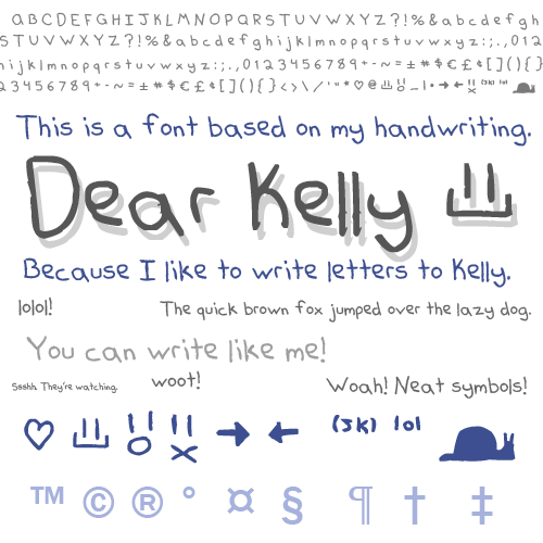 Dear Kelly Font