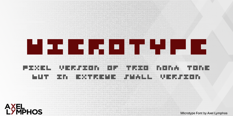 Microtype Font