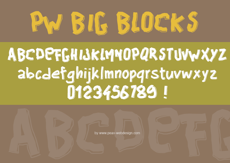PW Big Blocks Font