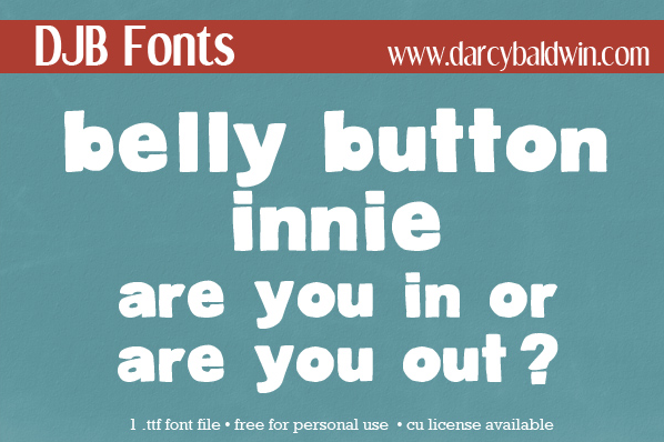 DJB BellyButton-Innie Font