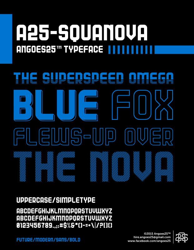A25-Squanova Font
