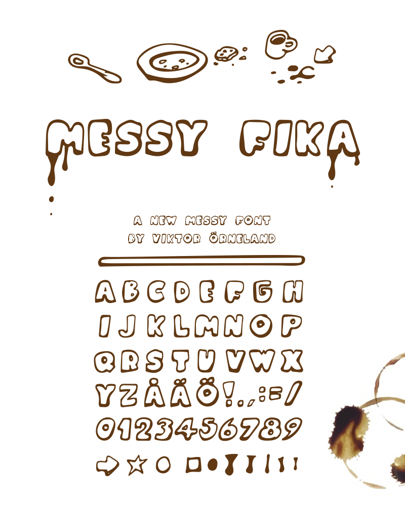 Messy Fika Font