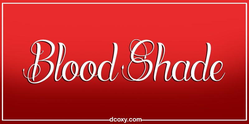 Blood Shade Font
