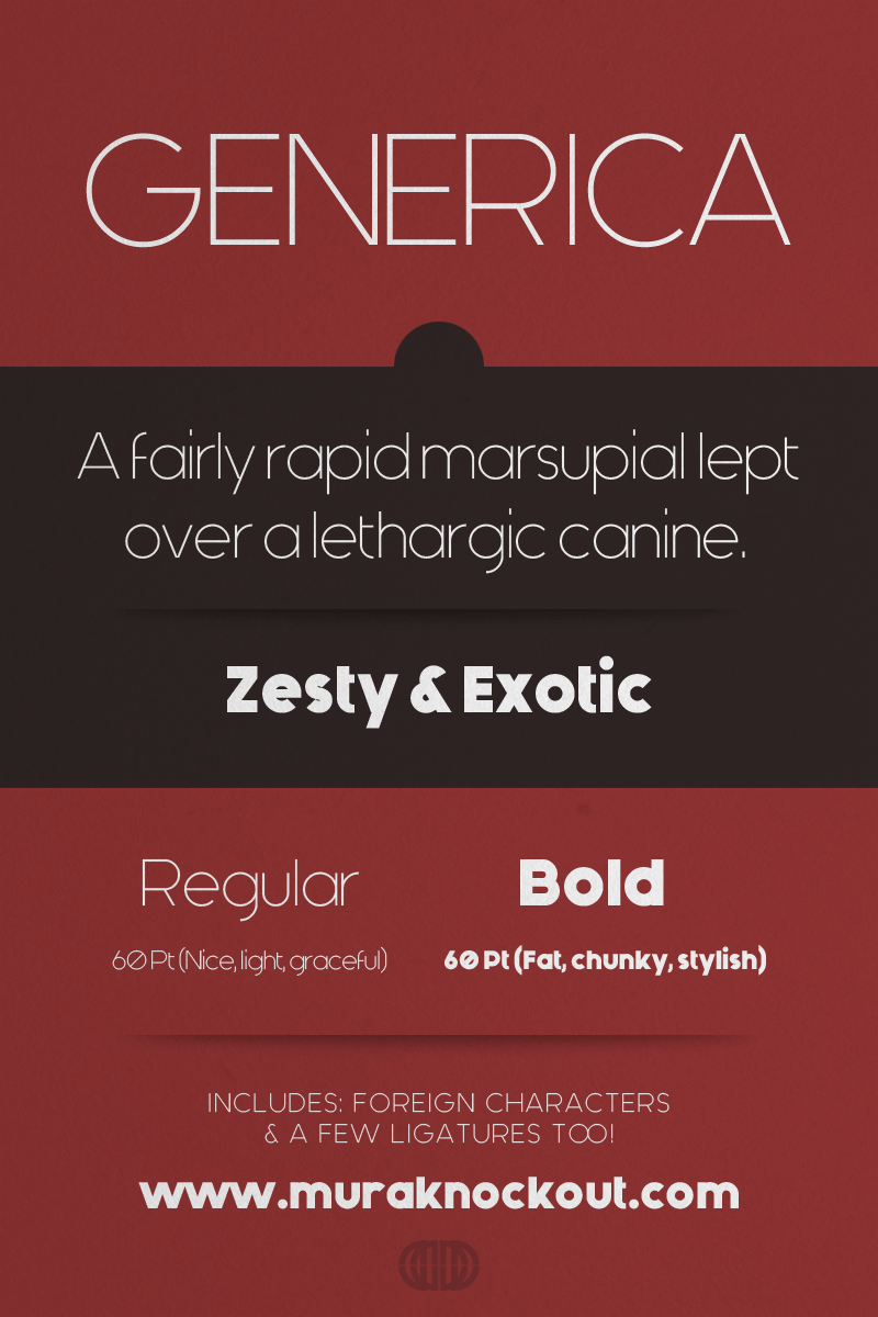 Generica Font