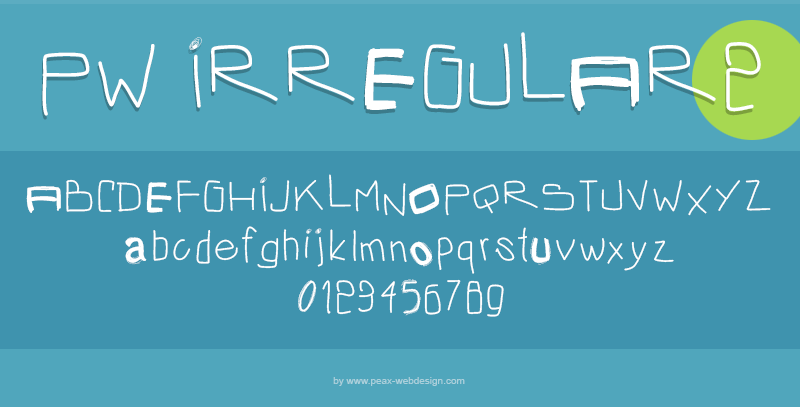 PW Irregular 2 Font