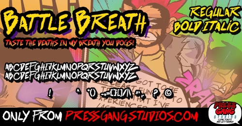 Battle Breath Font
