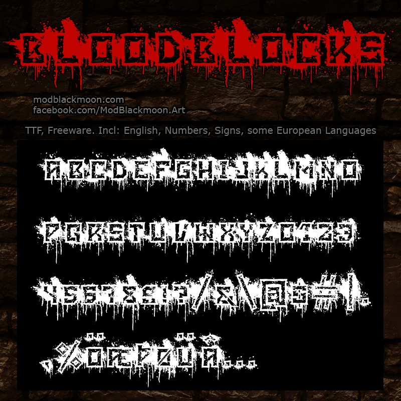 Blood Blocks Font