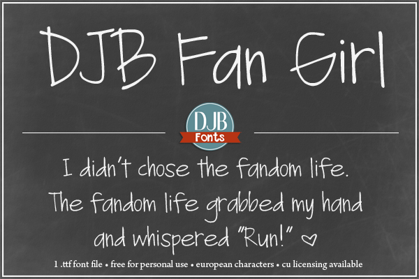 DJB Fan Girl Font