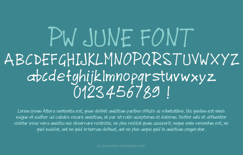 PW Junefont Font