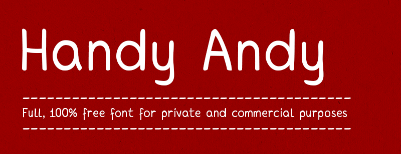 Handy Andy Font