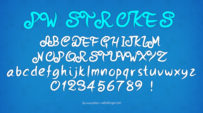 PW Strokes Font