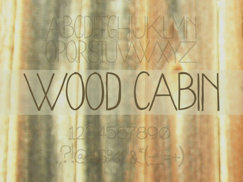 Wood Cabin Font