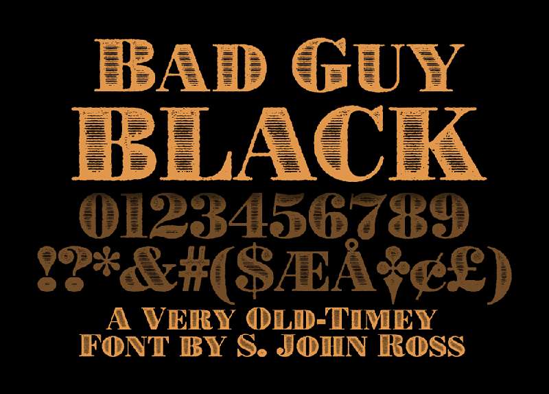 Bad Guy Black Font