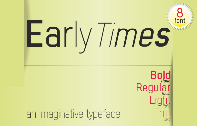 Early Times Font