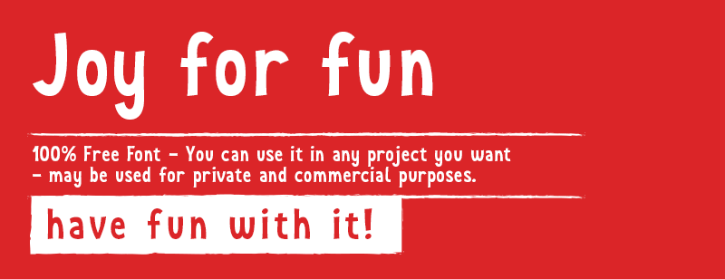 Joy For Fun Font
