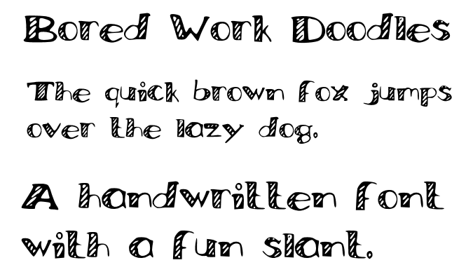 Bored Work Doodles Font
