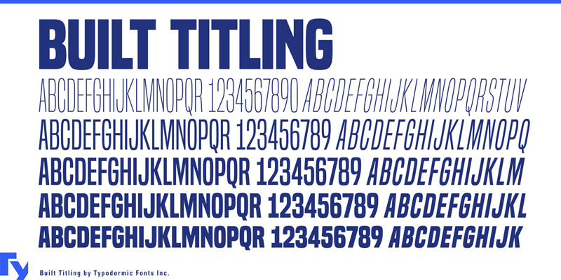 Built Titling Font
