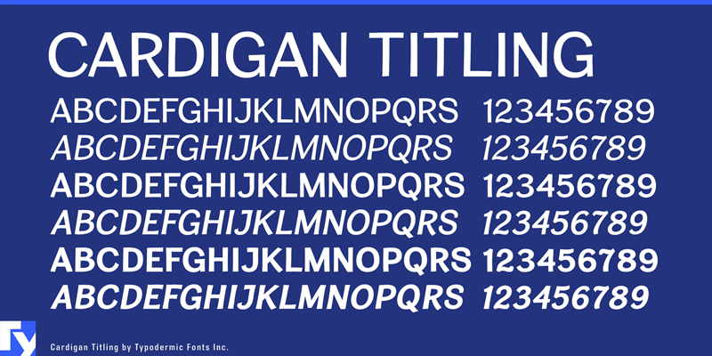 Cardigan Titling Font