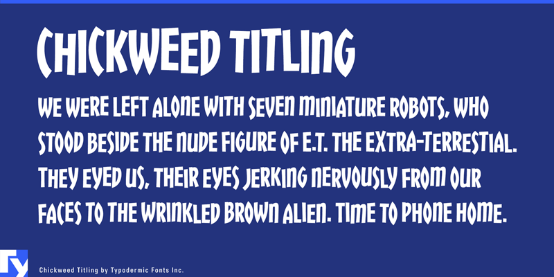 Chickweed Titling Font