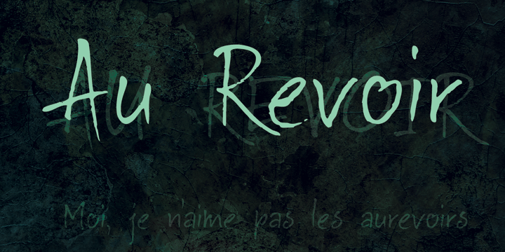 DK Au Revoir Font