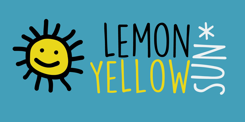 DK Lemon Yellow Sun Font