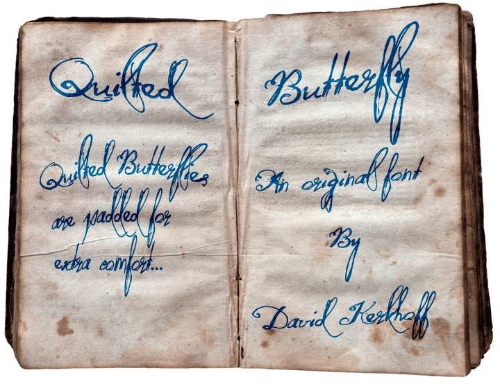 Quilted Butterfly Font