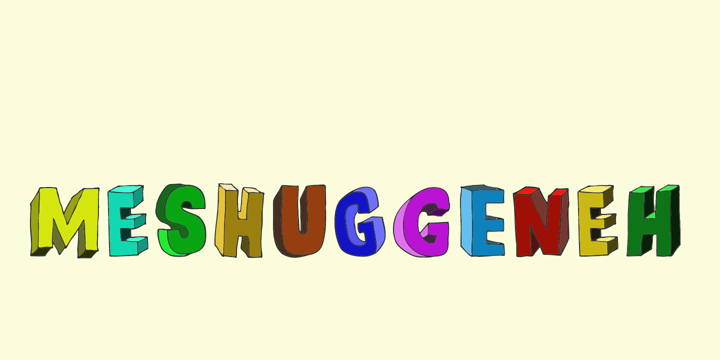 DK Meshuggeneh Font