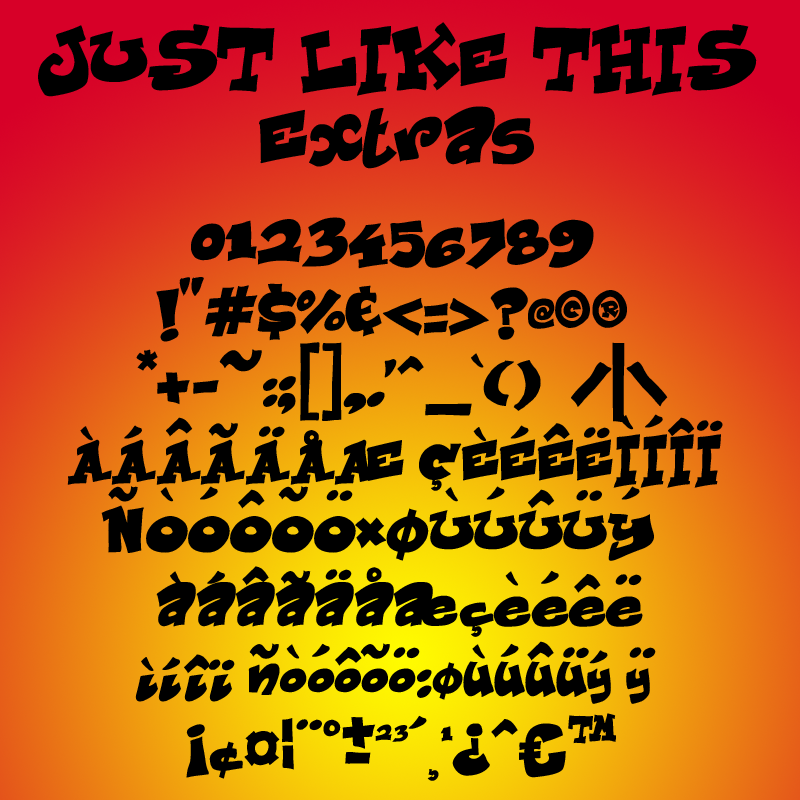 Just Like This Font